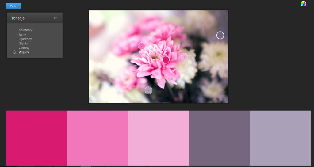 jak dobrać kolor do projektu - Adobe Color
